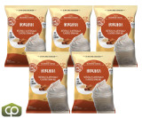 Big Train 3.5 lb. Vivaz Horchata Mexican Inspired Blended Creme Frappe Mix (5/Case)  - chicken pieces