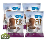 Big Train 3 lb. Fit Frappe Chocolate Delight Protein Drink Mix (4/Case)  - chicken pieces