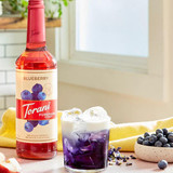 torani Torani Puremade Blueberry Flavoring Syrup - 750 mL of Ripe Blueberry (12/Case) 