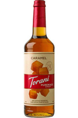 torani Torani Puremade Rich Caramel Flavoring Syrup - 750 mL (12/Case)  - chicken pieces