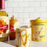 torani Torani Puremade Rich Caramel Flavoring Syrup - 750 mL (12/Case)  - chicken pieces