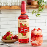 torani Torani Puremade Strawberry Flavoring Syrup - 750 mL of Ripe Berry (12/Case)  - chicken pieces