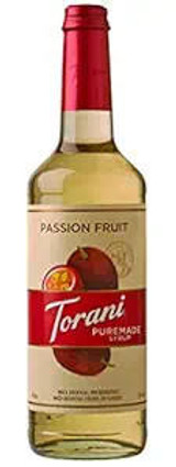 torani Torani Puremade Passion Fruit Flavoring Syrup - 750 mL of Tropical (12/Case)  - chicken pieces