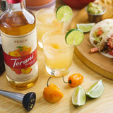 torani Torani Puremade Peach Flavoring Syrup - 750 mL of Glass Bottle (12/Case)  - chicken pieces