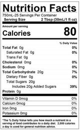 torani Torani Puremade Vanilla Flavoring Syrup 750 mL Glass Bottle (12/Case)  - chicken pieces