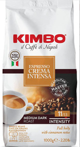  Kimbo CREMA INTENSA Medium Roast Coffee Beans 1 Kg / 2.2 lbs (6/Case) 