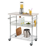 trinity Trinity Stainless Steel Versatile Mobile Kitchen Cart 86.4cm (34in) 