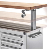 trinity Trinity PRO 72 in. Workbench with Adjustable-Height Top - Premium Stainless Steel 