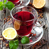  SHOTT 1 Liter Hibiscus, Ginger, and Manuka Honey Real Fruit Flavoring Syrup 