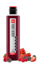  SHOTT Three Berry Real Fruit Flavoring Syrup - 1 Liter Bottle for Bursting Berry 