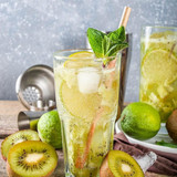  SHOTT Gold Kiwi, Turmeric, and Ginger Real Fruit Flavoring Syrup 1 Liter Bottle 