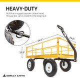 GORILLA Gorilla 1,200 lb. Heavy-Duty Steel Utility Cart - Unrivaled Strength 