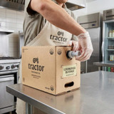 Tractor Beverage Co. Organic Classic Lemongrass Soda Syrup 2.5 Gallon Bag in Box - Chicken Pieces
