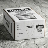 Jones Root Beer Soda Syrup 3 Gallon Bag in Box - Sweet and Smooth Classic Flavor - Chicken Pieces