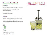Master of Mixes 375 mL Premium Mint Syrup Refreshing Spearmint Flavor (12/Case) - Chicken Pieces