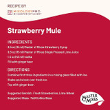 Master of Mixes 375 mL Strawberry Syrup - Rich Juicy Flavor (12/Case) - Chicken Pieces