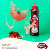 Master of Mixes 375 mL Strawberry Syrup - Rich Juicy Flavor (12/Case) - Chicken Pieces