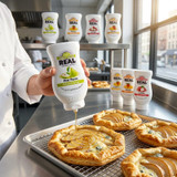 Real Juicy Pear Puree Infused Syrup 16.9 fl. oz. - Authentic Pear Flavor - Chicken Pieces