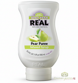 Real Juicy Pear Puree Infused Syrup 16.9 fl. oz. - Authentic Pear Flavor - Chicken Pieces