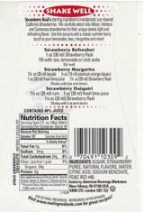Real 16.9 fl. oz. Strawberry Puree Infused Syrup - Sweet Strawberry Flavor - Chicken Pieces