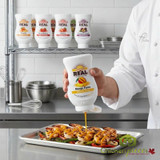 Real 16.9 fl. oz. Mango Puree Infused Syrup - Refreshing Tropical Flavor - Chicken Pieces
