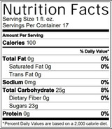 Real 16.9 fl. oz. Blackberry Puree Infused Syrup - Sweet and Tart Flavor - Chicken Pieces