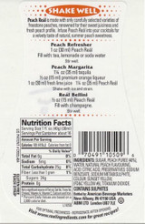 Real 16.9 fl. oz. Peach Puree Infused Syrup - Delicious Ripe Flavor - Chicken Pieces