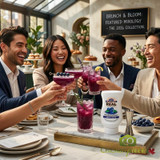 Real 16.9 fl. oz. Blueberry Puree Infused Syrup - Sweet and Tart Flavor - Chicken Pieces