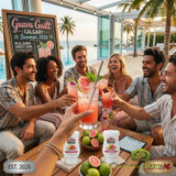 Real 16.9 fl. oz. Blueberry Puree Infused Syrup - Sweet and Tart Flavor - Chicken Pieces