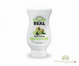 Real 16.9 fl. oz. Kiwi Puree Infused Syrup - Sweet and Tart Flavor for Cocktails - Chicken Pieces