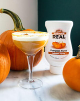 Real 16.9 fl. oz. Pumpkin Puree Infused Syrup - Rich Seasonal Flavor - Chicken Pieces