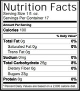 Real 16.9 fl. oz. Banana Puree Infused Syrup - Sweet Creamy Tropical Flavor - Chicken Pieces