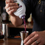 Real 16.9 fl. oz. Black Cherry Puree Infused Syrup - Sweet and Tart Flavor - Chicken Pieces