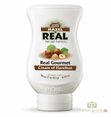 Real Cream of Hazelnut Infused Syrup 16.9 fl. oz. - Sweet and Nutty Flavor - Chicken Pieces
