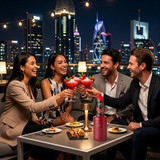 Finest Call Premium Strawberry Puree Mix - 1 Liter - Sweet and Smooth Flavor - Chicken Pieces