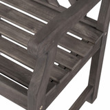 Distressed Patio Armchair With Diagonal Design
