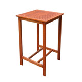 Chestnut Brown Square Bar Table Chestnut Brown Square Bar Table