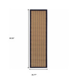 2' X 8' Beige Geometric Stain Resistant Indoor Outdoor Area Rug