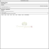 Golden Barrel 5 Gallon 42DE Corn Syrup - High-Quality Bulk Ingredient — Nutrition and Ingredients Label — www.chickenpieces.com