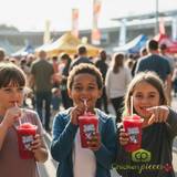 Slush Puppie 4 Litre jug of Cherry Slushy Syrup; Professional red cherry concentrate; 5:1 Canadian-made slushy syrup-CHICKEN PIECES