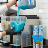 Slush Puppie 4 Litre jug of Blue Raspberry Slushy Syrup; Professional electric blue raspberry concentrate; 5:1 Canadian-made slushy syrup-CHICKEN PIECES