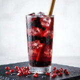 Bossen Pomegranate Concentrated Syrup 64 fl. oz. - Real Juice, Bold Flavor - Chicken Pieces