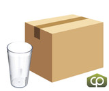 Carlisle 12 oz Clear Textured Plastic Tumbler (72/Case) - Stackable, Heavy Duty - Chicken Pieces
