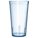Carlisle 16 oz Blue Textured Plastic Tumbler (72/Case) Durable, Dishwasher Safe - Chicken Pieces