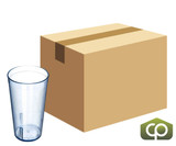 Carlisle 16 oz Blue Textured Plastic Tumbler (72/Case) Durable, Dishwasher Safe - Chicken Pieces