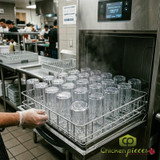 Cambro 10 oz Clear Fluted Plastic Tumbler (36/Case) - Break-Resistant - Chicken Pieces