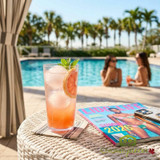 Cambro 16 oz Clear Crackled Plastic Tumbler (36/Case) - Lightweight Drinkware - Chicken Pieces