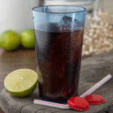 Carlisle 12 oz Blue Textured Plastic Tumbler (72/Case) - Stackable Drinkware - Chicken Pieces