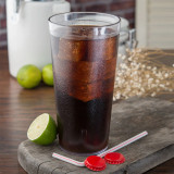 Carlisle 32 oz Clear Textured Plastic Tumbler (24/Case) -Durable Drinkware - Chicken Pieces Carlisle 32 oz Clear Textured Plastic Tumbler (24/Case) -Durable Drinkware - Chicken Pieces