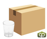 GET 6 oz Juice Tumbler, Plastic, Clear (72/Case) - Durable, Textured Drinkware - Chicken Pieces